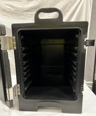 Choice Black Front Loading Insulated Food Pan Carrier-5 Full Size Pan Capacity