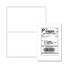 4000labels Premium 8.5×5.5 Round Corner Shipping Labels Half Sheet Self Adhesive