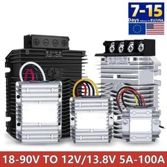 DC DC Converter 24V 36V 48V 60V 72V To 12V/13.8V Step Down Voltage Reducer