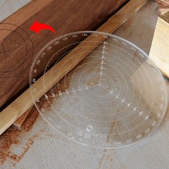 8 Inch Round Circle Center Finder Compass Tool Round Center Finder Clear Acrylic