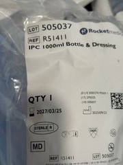 7 Pack Rocket Medical IPC 1000ml Bottle & Dressing Pack R51411