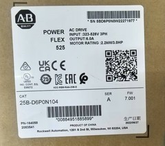 Allen-Bradley 25B-D6P0N104 Original AC Drive PowerFlex 525 2.2kW (3Hp) AC Drive