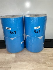 4 Pack Uline Thermal Labels – Blue 5″ x 7″ 500 Labels Per Roll 2000 Labels