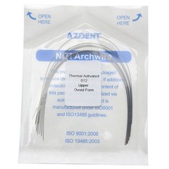 Dental Ortho Super Elastic Niti Arch Wire Round Ovoid Form for Bracket Braces CE