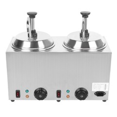 Nacho Cheese Dispenser w/Pump 2x2L Hot Fudge Caramel Warmer Commercial 1600W NEW