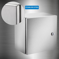 12x12x8in NEMA 4X IP66 Stainless Steel Enclosure with Mounting Plate
