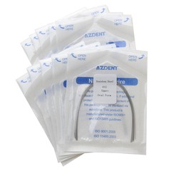 AZDENT Dental Orthodontic Stainless Steel Round Arch Wire Natural Form/Oval Form