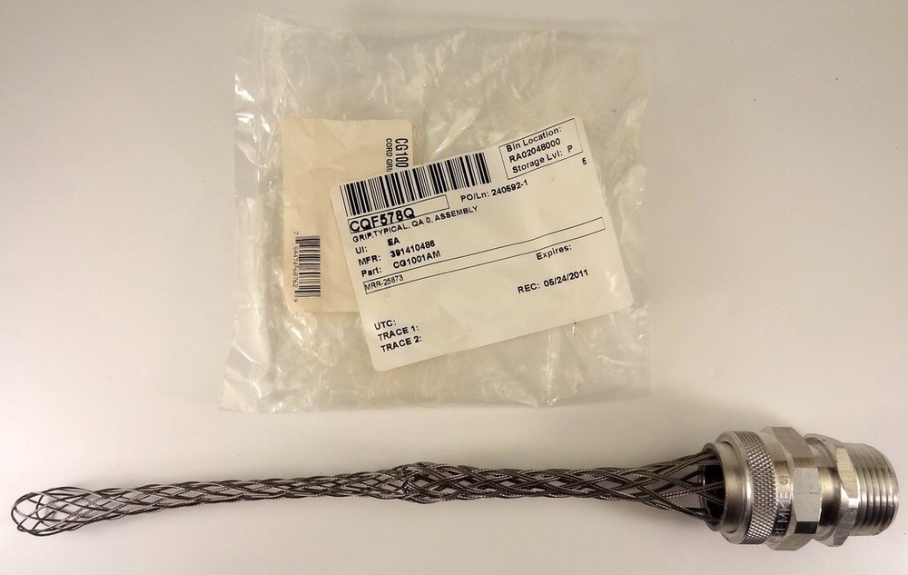 Meltric CG1001AM Cord Grip With Aluminum Mesh 1″ Trade, 3/4 to 7/8″ Cable, NEW