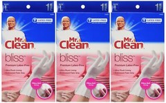 Large Pack of 6 Premium White Latex Free Cleaning Gloves 12 Inch Cuff