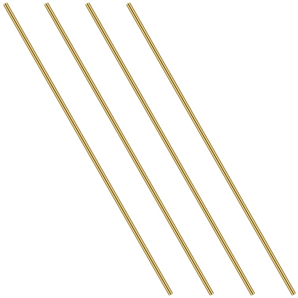3/16 Inch Brass round Rod, 4PCS Brass round Rods Lathe Bar Stock, 3/16 Inch in