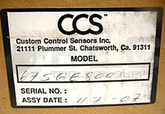 NEW SEALED CCS 675GE8001 DUAL PRESSURE/ TEMPERATURE SWITCH