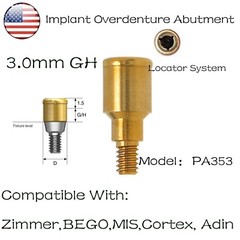 US Locator Tapered Abutment 1-5.0mm height for Zimmer TSV3.5 Mis Adin Implants
