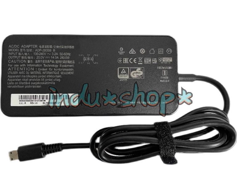 1PCS New GP76 GP66 GE76 GE66 280W power adapter ADP-280BB B
