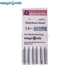 Endo Files Dental Peeso Reamers/Glidden Gates Spiral Burs Root Canal Drill 6Pcs