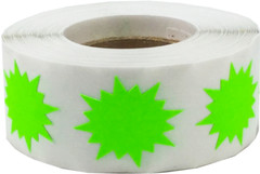 Color Coding Burst Labels Starburst Design | 1″ Inch | 500 Pack | Pick One Color