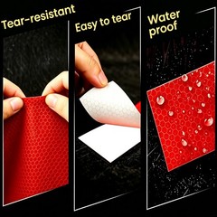 high Visibility Red Safety Warning Reflective Tape 10Ft Truck Conspicuity