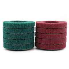 10Pcs 180/320 Grit Nylon Fiber Flap Disc Metal Polishing Wheel, Abrasive Buffing