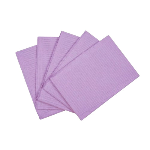 Purple 3 ply bibs 500 per carton