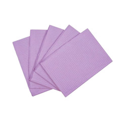 Purple 3 ply bibs 500 per carton