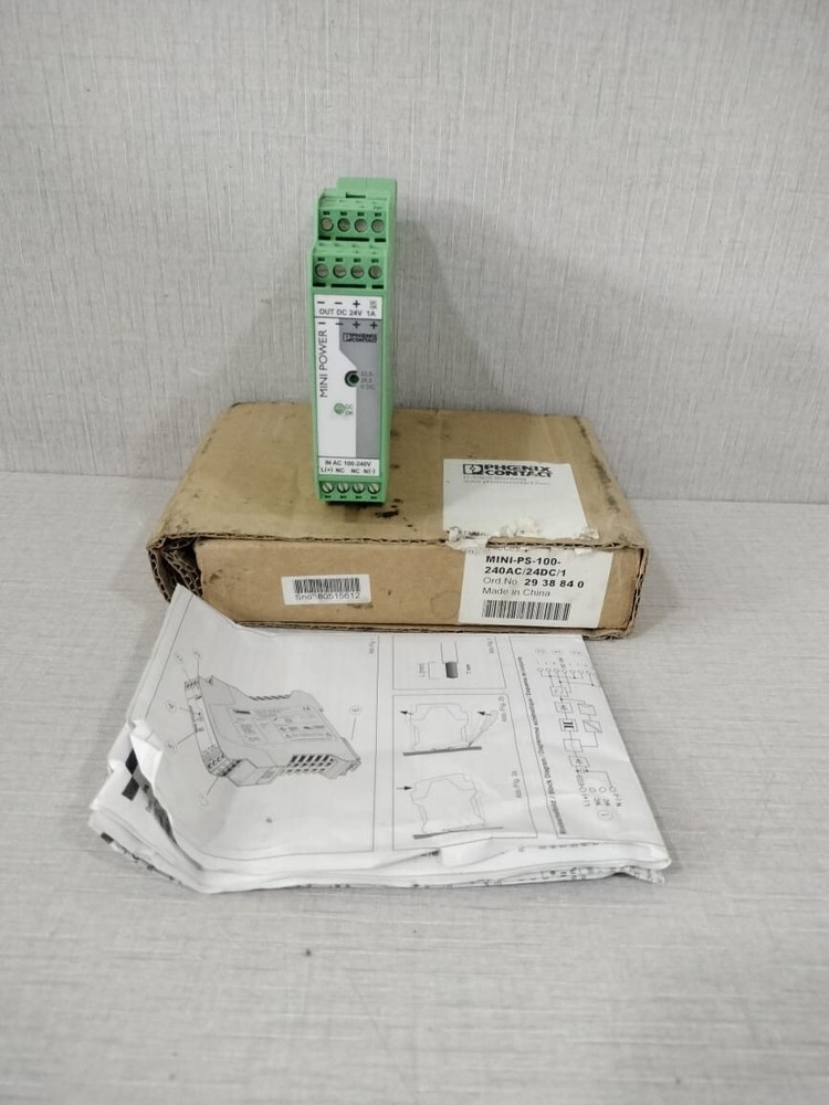 PHOENIX CONTACT MINI-PS-100-240AC/24DC/1 POWER SUPPLY