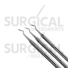 3 Spoon Excavator Double Ended Restorative Stainless Steel Dental Instruments