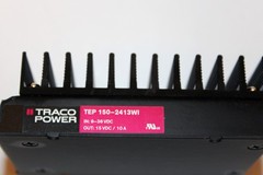 TRACO Power DC/DC Converter TEP 150-2413WI, input 9–36 VDC to 15 VDC, 150W, 10 A