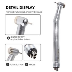 1PC Dental High Speed Handpiece Standard Wrench Key Type Air Turbine 4 Holes USA