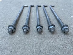 Sandbaggy 5/8″ x 14″ Threaded Concrete Anchor L-Bolts – Hot Dipped Galvanized