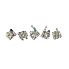 Dental Orthodontic Bracket Braces Metal Mini Roth MBT 018 022 345 Hooks MIM 5-5