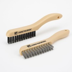 10” Plastic Handle Wire Brush Set (C80400) – 2 Pack 4 Row Scratch Br
