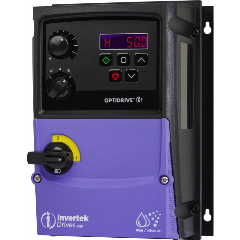 ODE-3-140012-301B – Invertek VFD – 0.5HP 1.2A 380V-480V 3Ph/3Ph – VFDexchange