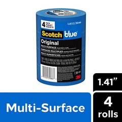 ScotchBlue 1.41 In. x 60 Yds. Original Multi-Surface Painter’s Tape (4 Rolls)