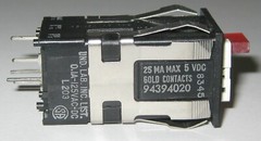 Honeywell AML 20 RED LED Momentary ON/OFF SPDT Micro Switch – 125 V AC/DC 100 mA