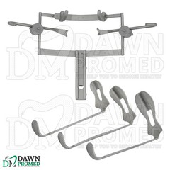 Dingman Mouth Gag Retractor With Blades Set Dental Instruments German Grade