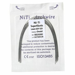 100pcs/10 Packs Dental Orthodontic Elastic Niti Arch Wire Rectangular Oval/Ovoid