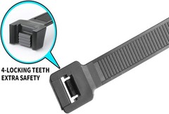 Long Heavy Duty Zip Ties 22 inch with 120 Pounds Tensile Strength Strong UV R…