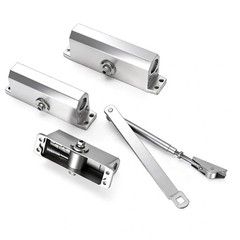 65-85 Kgs Size4 Commercial Door Closer Silver Aluminium Alloy Heavy Duty