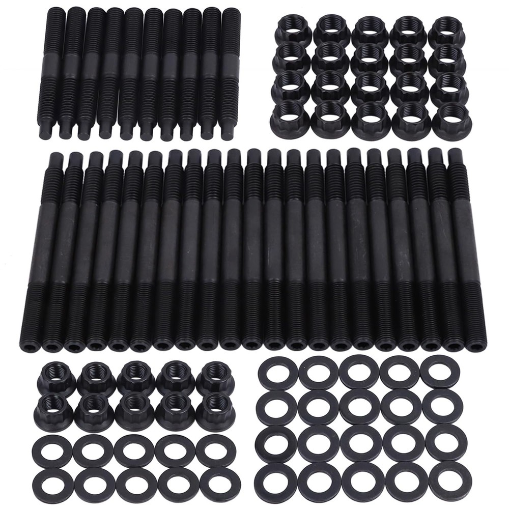 Cylinder Head Stud Bolt Kit 12-Point, Compatible with 2004-Newer LS1 LS3 5.3L 5.
