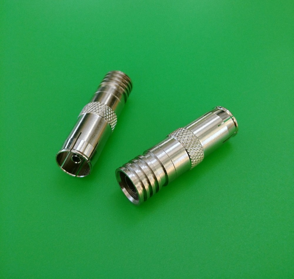 (2 PCS) PAL Female w/Attached Crimp Ring for RG6/U Cable – USA Seller