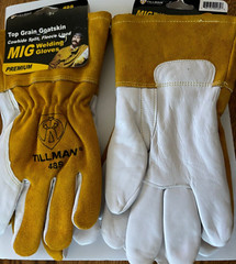 Tillman 48S Mig/Tig Welding Gloves, Straight Thumb, Premium,set of 2 pairs