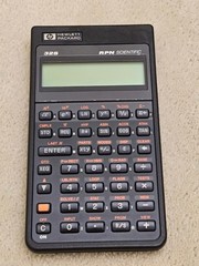HP Hewlett Packard 32S RPN Scientific Calculator, case, made in USA, works great