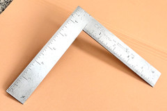 Brown & Sharpe Mfg. Co. No. 547 6 x 5 Inch Thin Steel Square. Made in the USA.