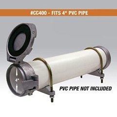 4 in Lockable Conduit Carrier Kit Van Roof Top Mount PVC Tube Pipe Holder Truck