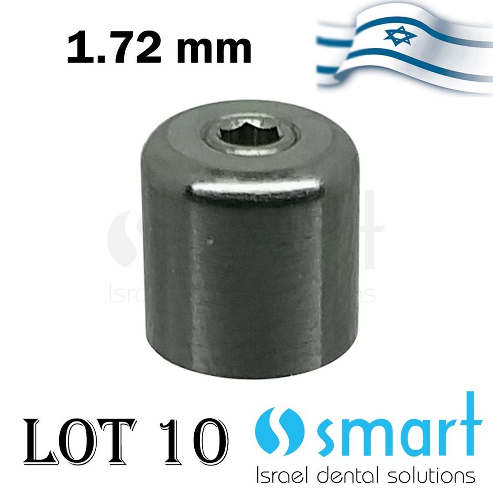 Lot x 10 Multi Unit titanium healing cap thread 1.72 mm