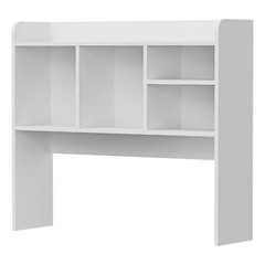 Desktop Bookshelf & Desk Organizer Shelf Wooden for Office Study Desk White