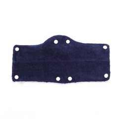(6 PACK) TERRY CLOTH SNAP ON NAVY HARD HAT SWEAT BAND COTTON LINER CONTRUCTION