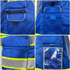FX Royal Blue Hi-Vis Reflective Safety Vests