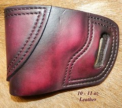 Gary C’s Avenger “XH” OWB Left Hand HOLSTER S&W M&P Shield 40cal/ 9mm ; leather