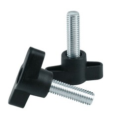 M4 M5 M6 M8 Clamping Thumb Screw T Bolts Black Butterfly Plastic Tee Wing Knob