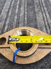 McDonald Brass Meter Coupling Flange, 5-3/4 in. Overall Length